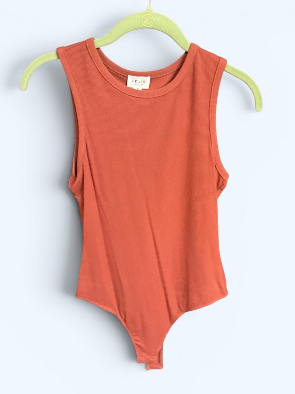 Le Lis Rust Sleeveless One-Piece Bodysuit